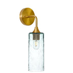 515 Interior Wall Sconce-Bicycle Glass Co-Lunar-Eco Clear-Polished Brass-Bicycle Glass Co
