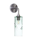 515 Interior Wall Sconce-Bicycle Glass Co-Swell-Eco Clear-Brushed Nickel-Bicycle Glass Co