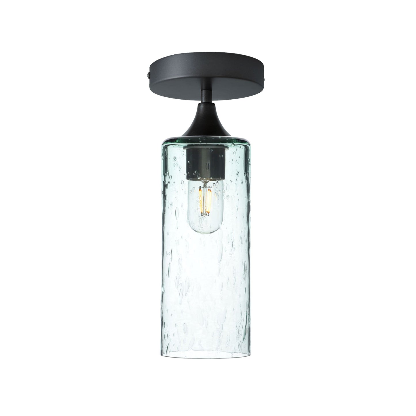 515 Semi-Flush-Bicycle Glass Co - Hotshop-Lunar-Eco Clear-Antique Bronze-Bicycle Glass Co