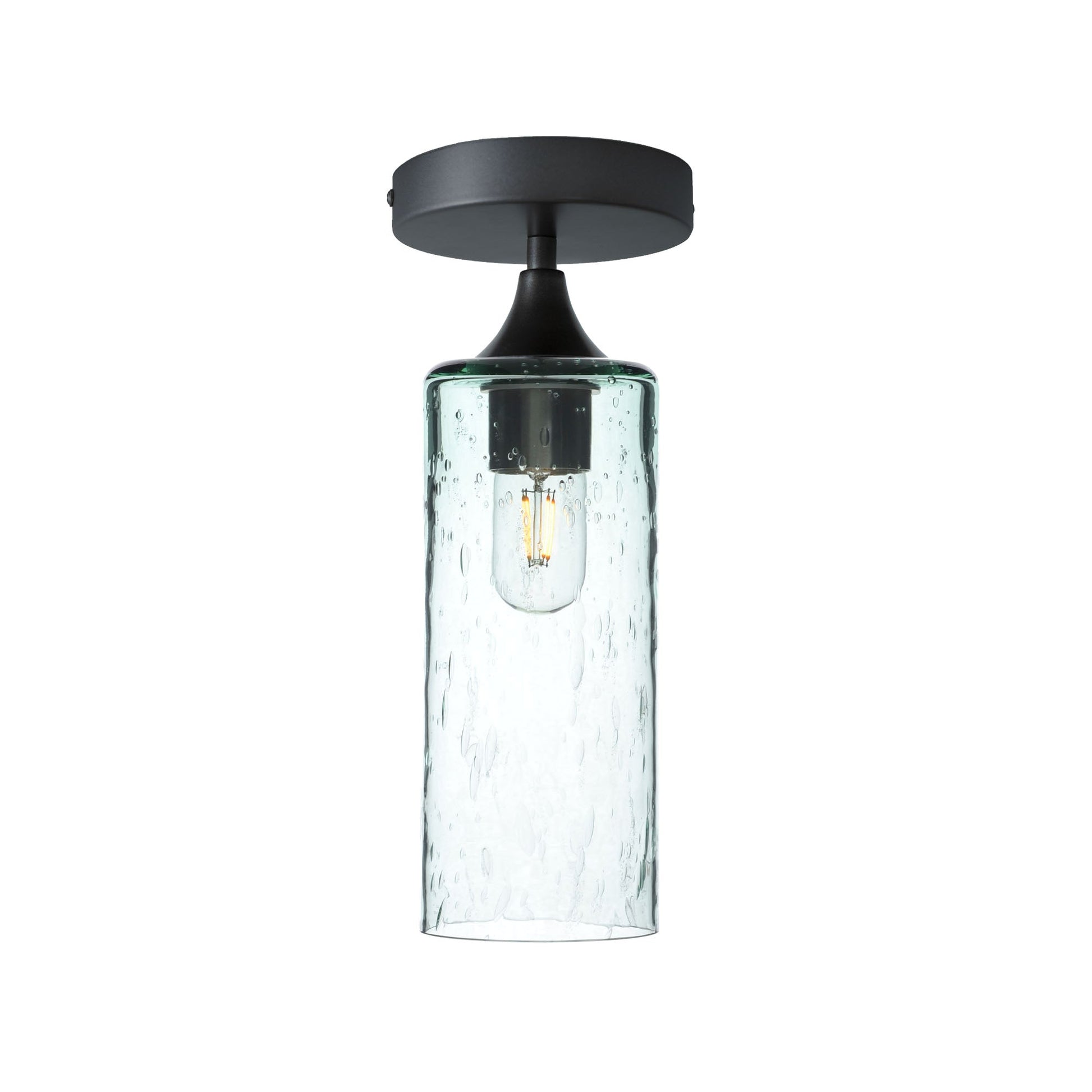 515 Semi-Flush-Bicycle Glass Co - Hotshop-Lunar-Eco Clear-Antique Bronze-Bicycle Glass Co