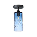 515 Semi-Flush-Bicycle Glass Co - Hotshop-Swell-Steel Blue-Antique Bronze-Bicycle Glass Co
