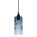515 Single Pendant Light-Bicycle Glass Co-Matte Black - 8ft Cord-Swell-Slate Gray-Bicycle Glass Co