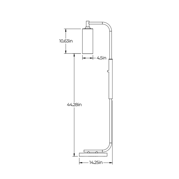 Dimensional Drawing: Side