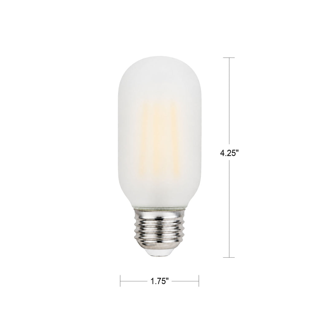 6 Watt Frosted LED Filament Bulb (2700k) - Dimmable & Energy-Efficient | Bicycle Glass Co.-Lightbulb-Bicycle Glass Co - Hardware-Single Bulb-Bicycle Glass Co