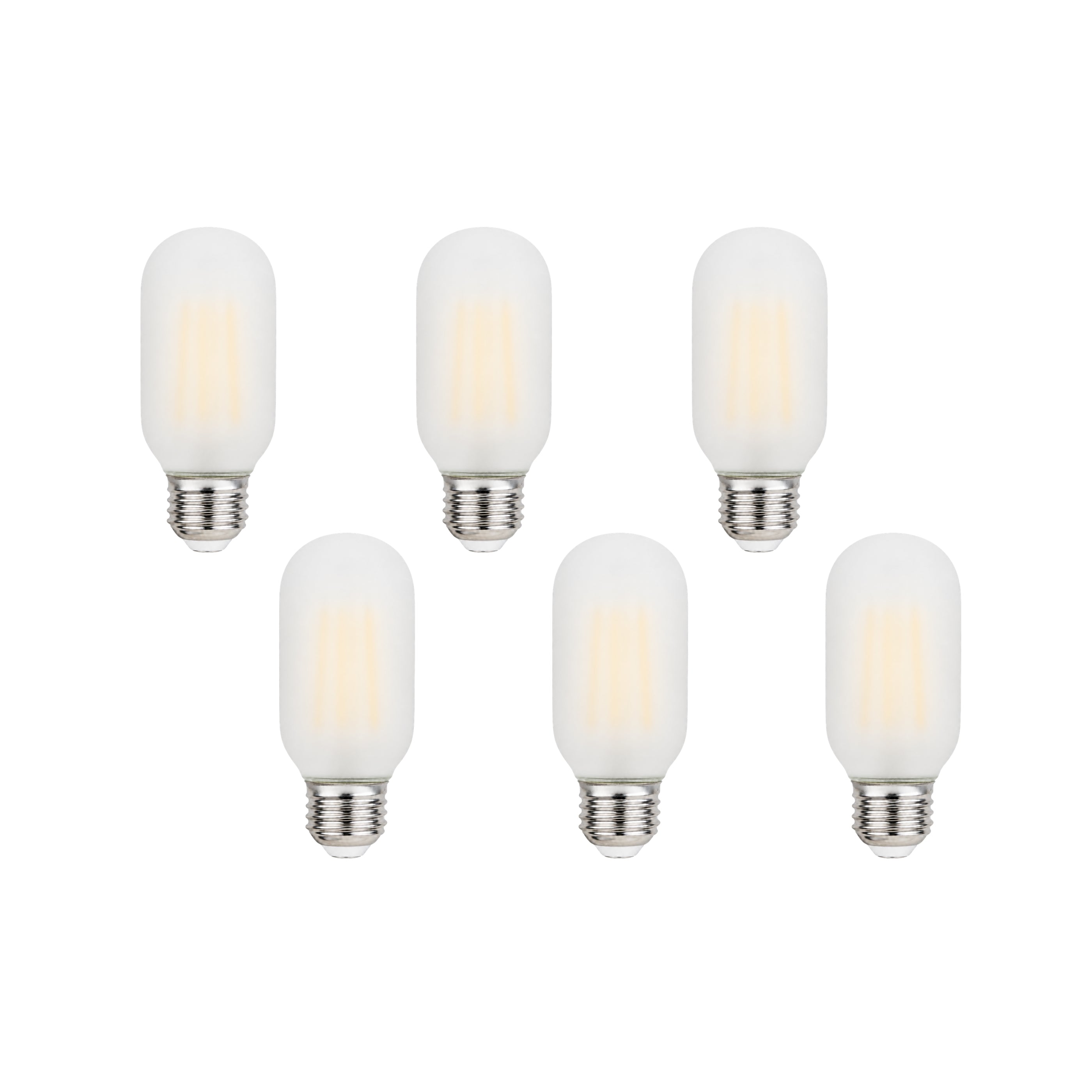 6 Watt Frosted LED Filament Bulb (2700k) - Dimmable & Energy-Efficient | Bicycle Glass Co.-Lightbulb-Bicycle Glass Co - Hardware-6 Bulb Pack-Bicycle Glass Co