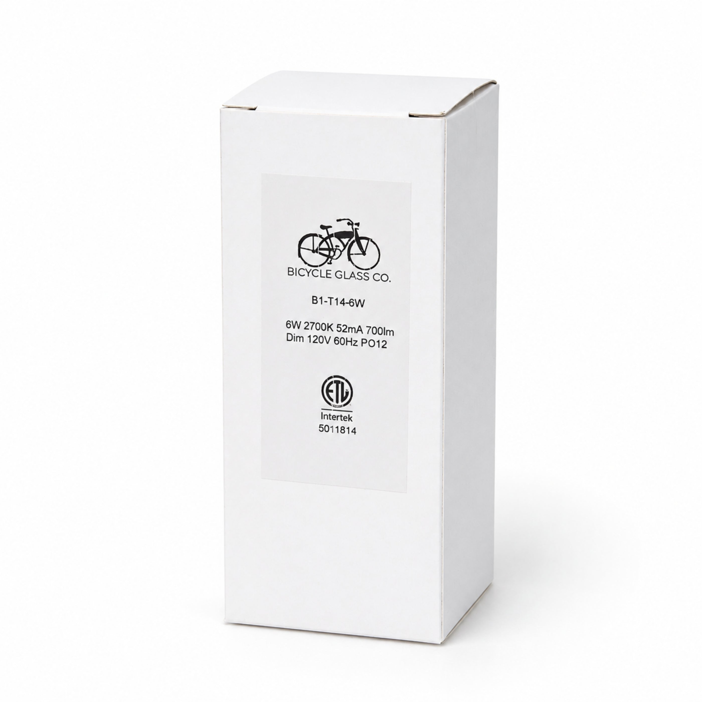 6 Watt LED Filament Bulb (2700k) - Dimmable & Energy-Efficient | Bicycle Glass Co.-Lightbulb-Bicycle Glass Co - Hardware-Single Bulb-Bicycle Glass Co