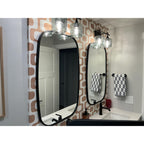 601 2-Light Wall Vanity-Glass-Bicycle Glass Co - Hotshop-Brushed Nickel-Lunar-Steel Blue-Bicycle Glass Co