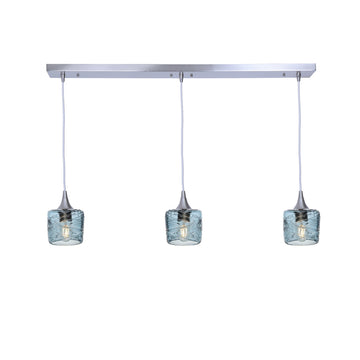 Brushed Nickel - 4ft Cord / Spun / Slate Gray