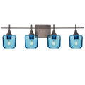 601 4-Light Vanity-Glass-Bicycle Glass Co-Lunar-Steel Blue-Antique Bronze-Bicycle Glass Co