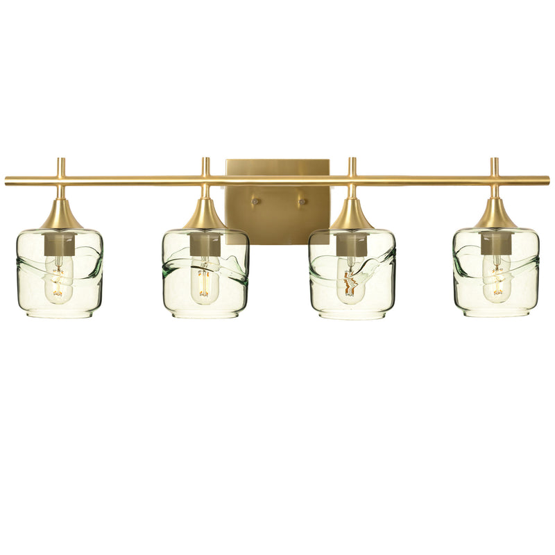 601 4-Light Vanity – Swell / Eco Clear / Polished Brass
