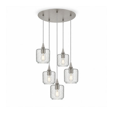 Lunar / Eco Clear / Brushed Nickel - 4ft Cord