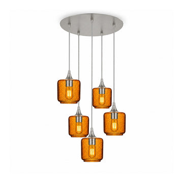 Lunar / Golden Amber / Brushed Nickel - 4ft Cord