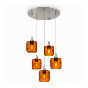 Spun / Golden Amber / Brushed Nickel - 4ft Cord