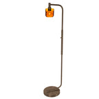 601 Floor Lamp-Glass-Bicycle Glass Co - Hotshop-Lunar-Steel Blue-Brushed Nickel-Bicycle Glass Co