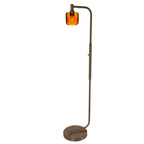 601 Floor Lamp-Glass-Bicycle Glass Co - Hotshop-Lunar-Steel Blue-Brushed Nickel-Bicycle Glass Co