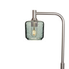 601 Floor Lamp-Glass-Bicycle Glass Co - Hotshop-Lunar-Slate Gray-Brushed Nickel-Bicycle Glass Co