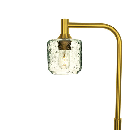 601 Lunar: Floor Lamp-Glass-Bicycle Glass Co - Hotshop-Eco Clear-Polished Brass-Bicycle Glass Co