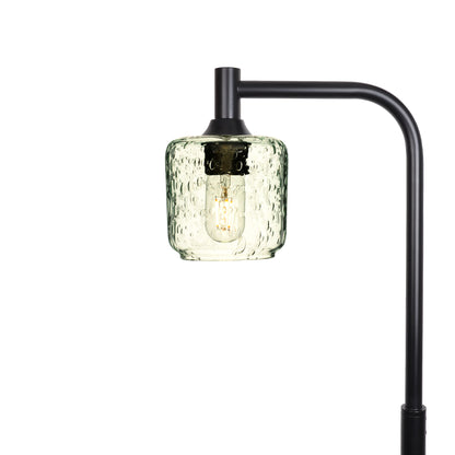601 Lunar: Floor Lamp-Glass-Bicycle Glass Co - Hotshop-Eco Clear-Matte Black-Bicycle Glass Co