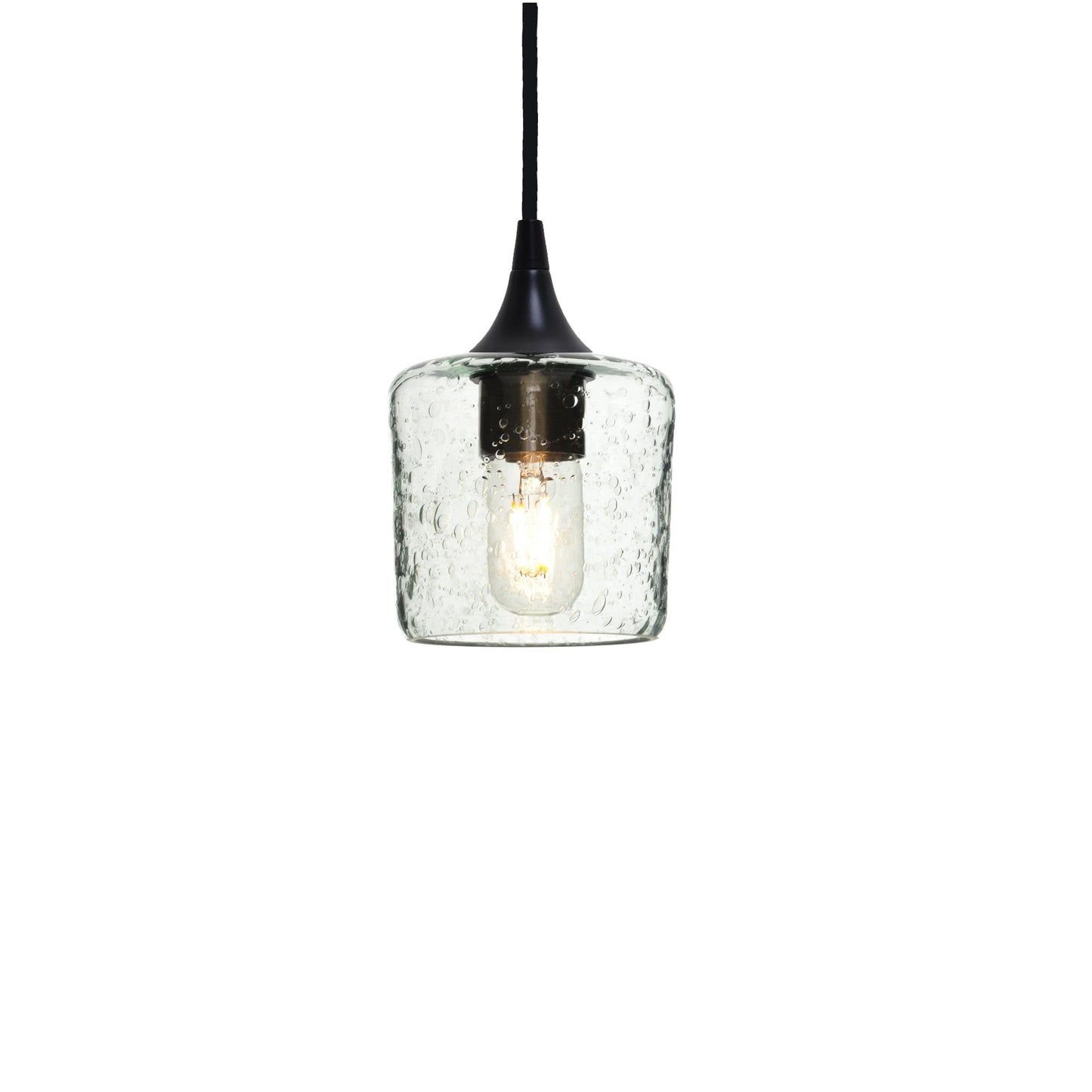 601 Lunar: Single Pendant Light-Glass-Bicycle Glass Co - Hotshop-Steel Blue-Bicycle Glass Co
