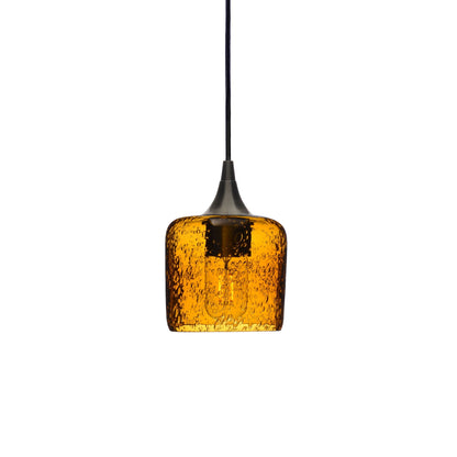 601 Lunar: Single Pendant Light-Glass-Bicycle Glass Co - Hotshop-Harvest Gold-Antique Bronze-Bicycle Glass Co