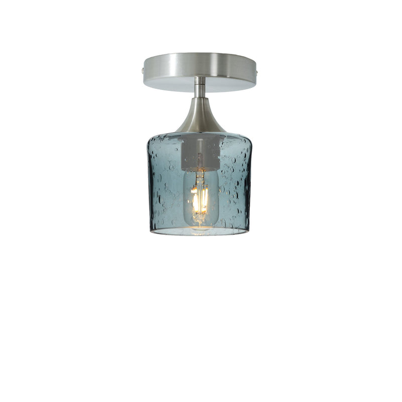 601 Semi-Flush Light — Lunar / Slate Gray / Brushed Nickel