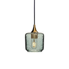 601 Single Pendant Light-Bicycle Glass Co-Polished Brass 15ft Cord + Track Mount-Lunar-Slate Gray-Bicycle Glass Co