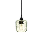 601 Single Pendant Light-Bicycle Glass Co-Matte Black - 4ft Cord-Lunar-Eco Clear-Bicycle Glass Co