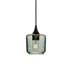 601 Single Pendant Light-Bicycle Glass Co-Matte Black - 4ft Cord-Lunar-Slate Gray-Bicycle Glass Co