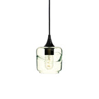 601 Single Pendant Light-Bicycle Glass Co-Matte Black - 4ft Cord-Swell-Eco Clear-Bicycle Glass Co