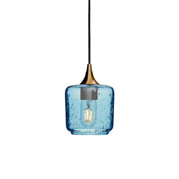 Polished Brass - 8ft Cord / Lunar / Steel Blue