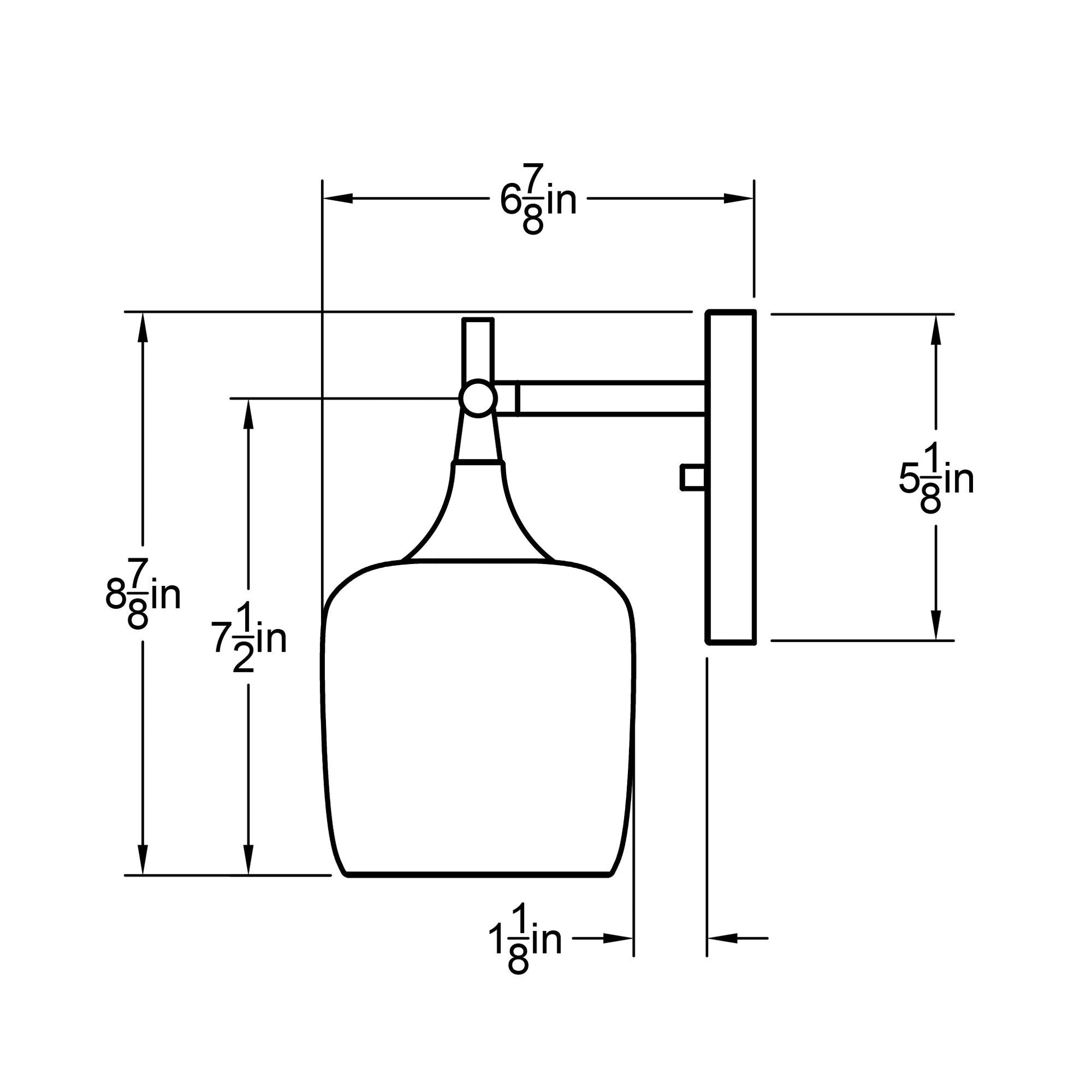 601 Swell: 2 Light Wall Vanity-Glass-Bicycle Glass Co - Hotshop-Steel Blue-Matte Black-Bicycle Glass Co