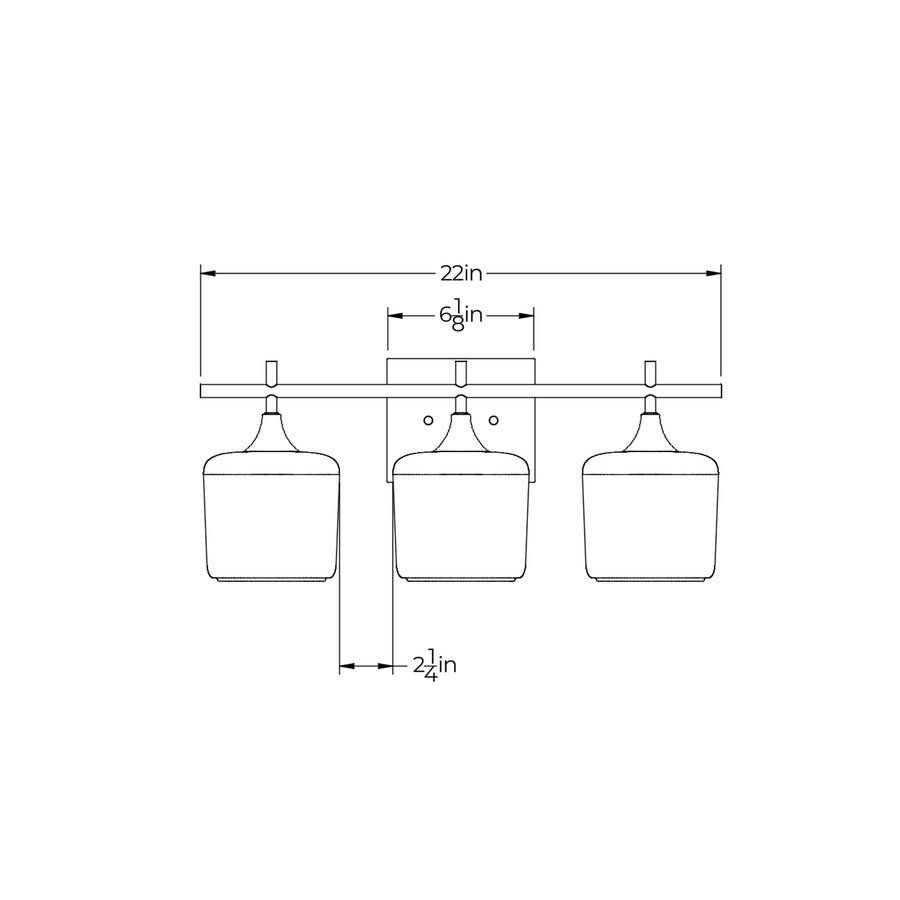 601 3-Light Vanity