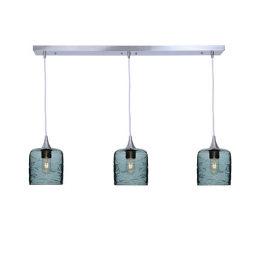 Brushed Nickel - 4ft Cord / Spun / Slate Gray