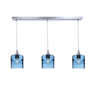 Brushed Nickel - 4ft Cord / Swell / Steel Blue