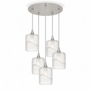 Brushed Nickel - 4ft Cord / Glacial / Eco Clear