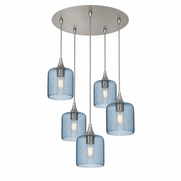 Brushed Nickel - 4ft Cord / Lunar / Steel Blue
