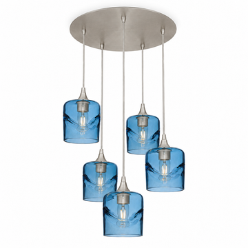 Brushed Nickel - 4ft Cord / Swell / Steel Blue