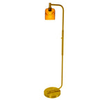 603 Floor Lamp-Glass-Bicycle Glass Co - Hotshop-Lunar-Steel Blue-Brushed Nickel-Bicycle Glass Co