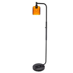 603 Floor Lamp-Glass-Bicycle Glass Co - Hotshop-Lunar-Steel Blue-Brushed Nickel-Bicycle Glass Co