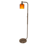 603 Floor Lamp-Glass-Bicycle Glass Co - Hotshop-Lunar-Steel Blue-Brushed Nickel-Bicycle Glass Co