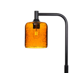 603 Floor Lamp-Glass-Bicycle Glass Co - Hotshop-Lunar-Golden Amber-Matte Black-Bicycle Glass Co