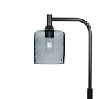 603 Floor Lamp-Glass-Bicycle Glass Co - Hotshop-Lunar-Slate Gray-Matte Black-Bicycle Glass Co