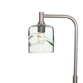 603 Floor Lamp-Glass-Bicycle Glass Co - Hotshop-Swell-Eco Clear-Brushed Nickel-Bicycle Glass Co