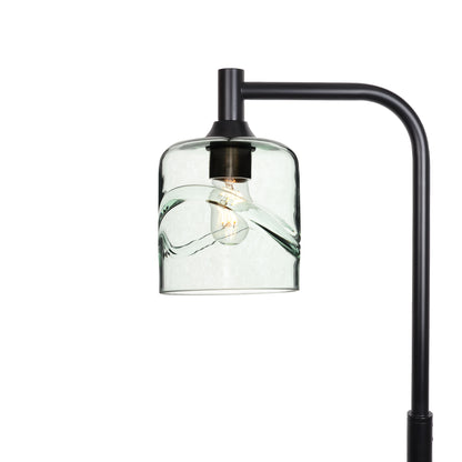 603 Floor Lamp-Glass-Bicycle Glass Co - Hotshop-Swell-Eco Clear-Matte Black-Bicycle Glass Co