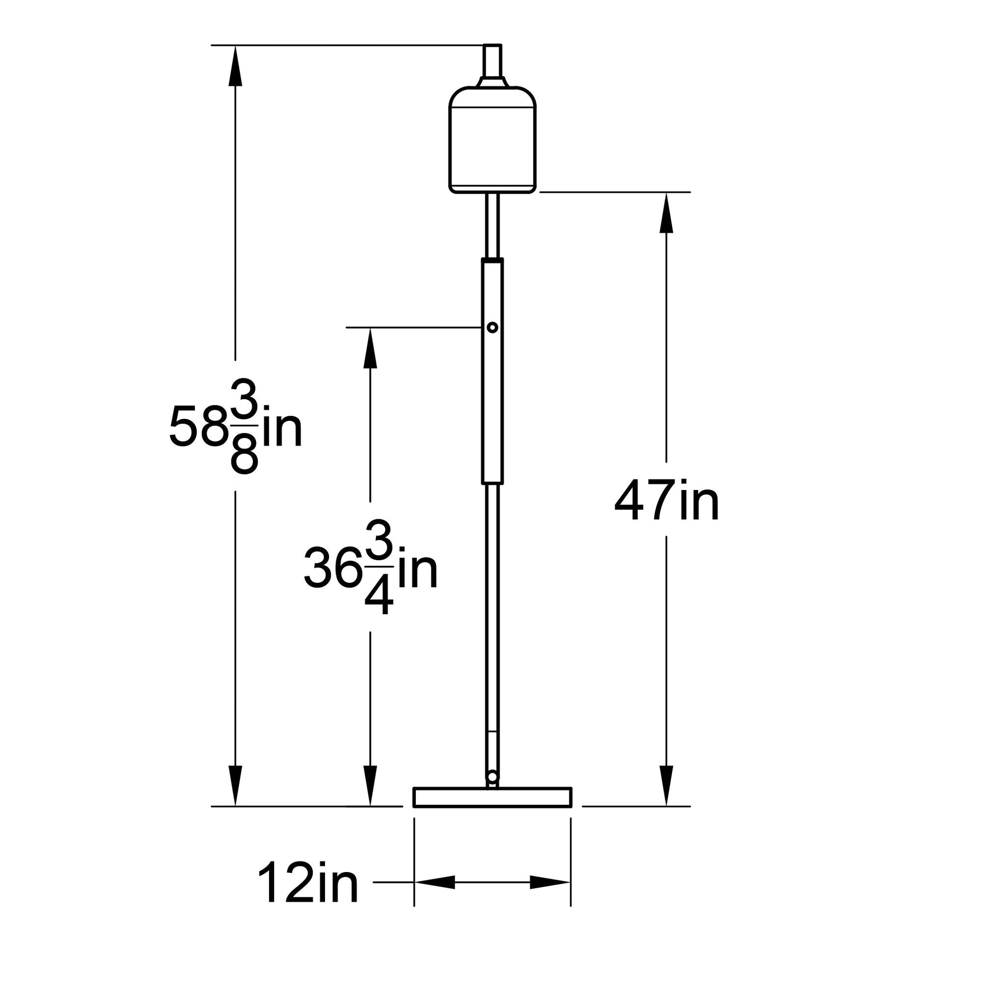 603 Lunar: Floor Lamp-Glass-Bicycle Glass Co - Hotshop-Eco Clear-Brushed Nickel-Bicycle Glass Co