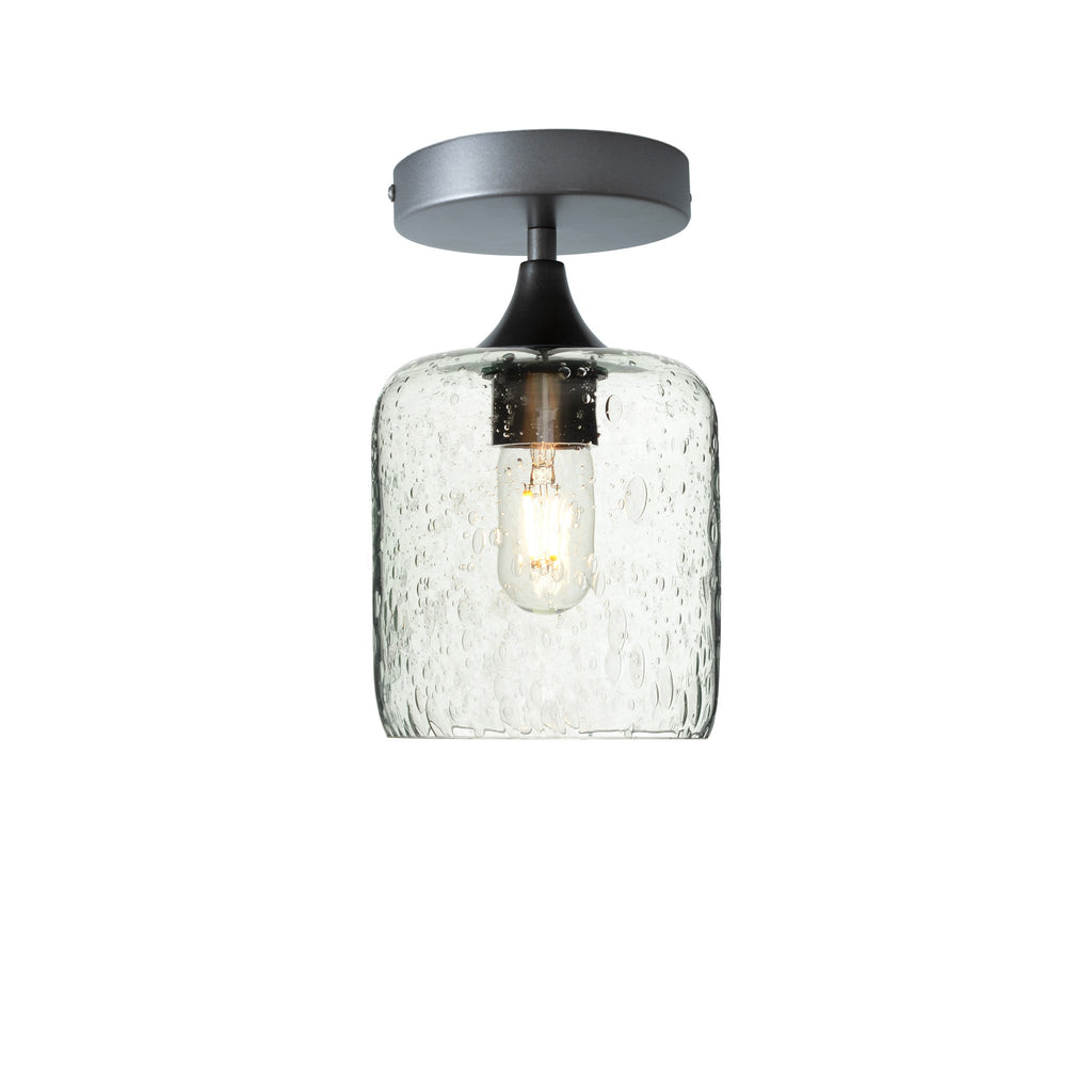 603 Semi-Flush-Bicycle Glass Co - Hotshop-Lunar-Eco Clear-Antique Bronze-Bicycle Glass Co