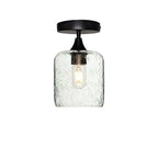 603 Semi-Flush-Bicycle Glass Co - Hotshop-Lunar-Eco Clear-Matte Black-Bicycle Glass Co