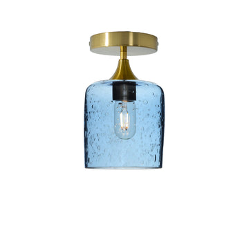Lunar / Steel Blue / Polished Brass