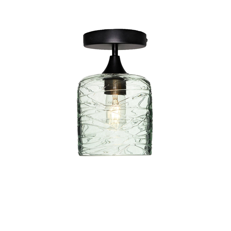 603 Semi-Flush Light – Spun / Eco Clear / Matte Black