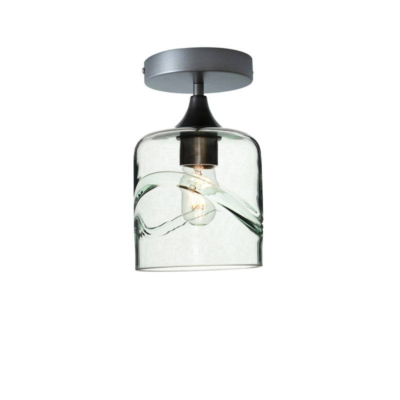 603 Semi-Flush Light – Swell / Eco Clear / Antique Bronze